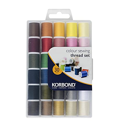 Conjunto de Fios para Costura KORBOND (Multicor) Korbond - Fibras para artesanato - poliéster, multicor, brilhantes