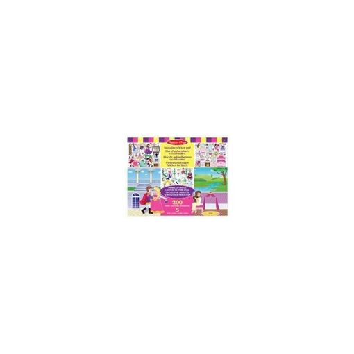 Jogo de Tabuleiro MELISSA & DOUG Princess Castle (2 Anos) SIN MARCA/GENÉRICO - Brinquedos - autocolantes, reutilizáveis, castelos, animais fantásticos