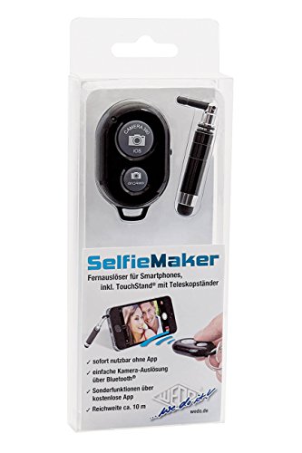Selfie Maker Wedo 26107001 Preto (Acessório Imagem e Som) Wedo - Suportes para telemóveis - bluetooth, smartphones, preto