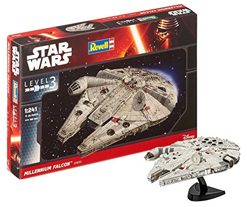 Modelo de navio REVELL Star Wars Millennium Falcon Revell - Kits de modelos em escala - plástico, 32cm, manual, star wars