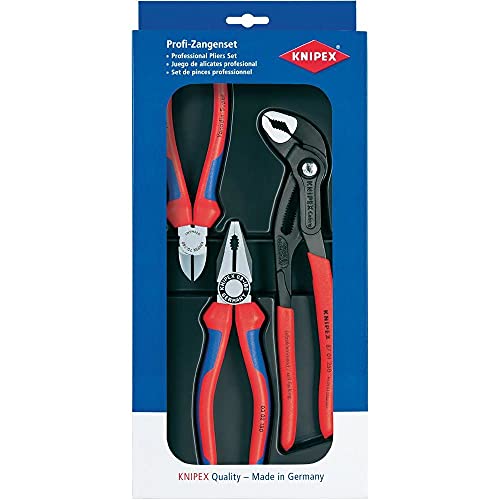 Chave de fendas knipex 00 20 09 v01 a2 1 peça(s) KNIPEX - Alicates - conjunto, lâmina 16 cm, 950 g, azul vermelho