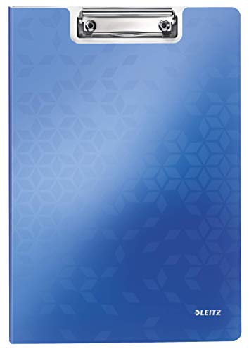 Pasta LEITZ WOW Azul (A4 - Capacidade: 200 folhas) Leitz - Pranchetas - 200 folhas, a4, anti-derrame, pegas removíveis