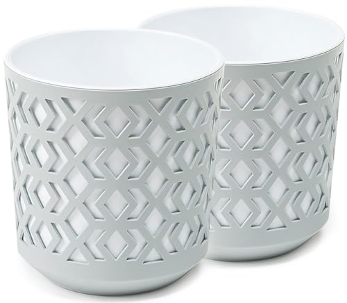 Vaso PECZEKO Mate (Plástico - Cinzento) PECZEKO - Vasos e canteiros - plástico, cinzento