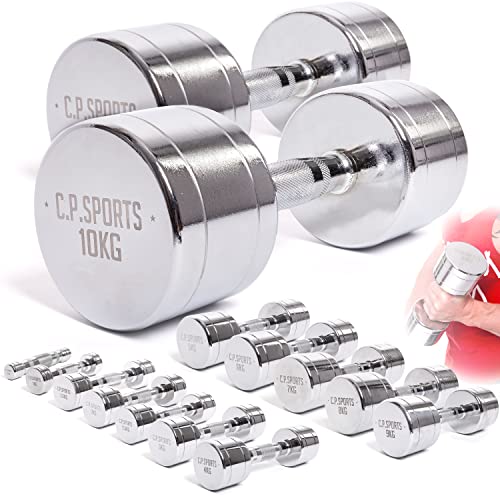 Conjunto de Halteres C.P. SPORTS Conjunto de Pesos (0,5-10kg) C.P. Sports - Levantamento de peso - conjunto, halteres, pesos, c.p. sports, barreiras, alta qualidade