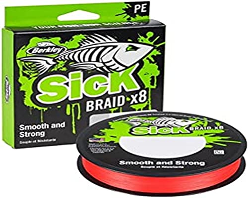 Linha de pesca Berkley Sick Braid 150m 0.15mm Pure Fishing - Linhas de pesca e líderes - berkley, sick braid, 150m, 0.15mm