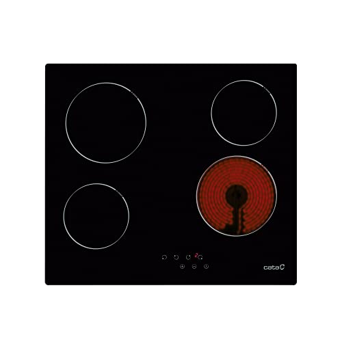 Placa de Vitrocerâmica CATA TN 604 (Elétrica - 59.5 cm - Preto) CATA - Cooktops - vitrocerâmica, elétrica, 59.5 cm, preto