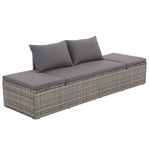 Cadeira de Jardim VIDAXL (Cinzento - Poliéster - 54 x 56 x 83 cm) vidaXL - Móveis de exterior - poliéster, espuma, cinzento, 10 kg