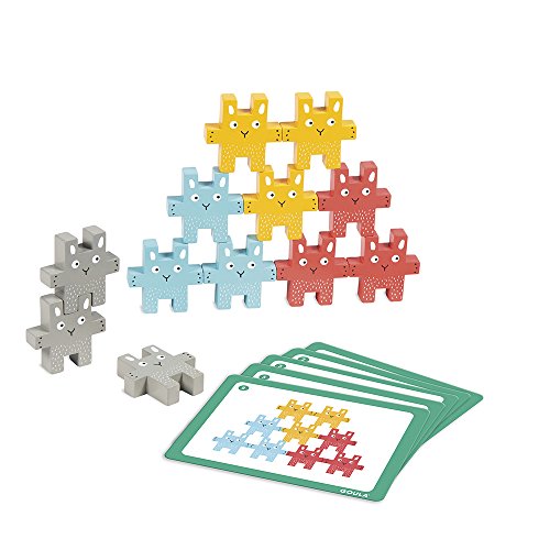 Brinquedo de Construção GOULA Plástico - Bege - 21x17 cm Goula - Brinquedos de empilhar e encaixar - brinquedo, construção, Goula, plástico, bege, 21x17 cm
