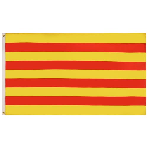 Bandeirola AZ FLAG Bandeira da Catalunha (150x90cm) AZ FLAG - Bandeiras e cataventos - poliéster, 100, 150x90cm, suportes metálicos