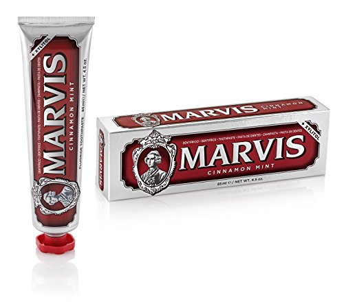 Pasta de Dentes MARVIS Cinnamon Mint (85ml) Marvis - Pasta de dentes - natural, xilite, fluoruro de sódio, cáries, manchas