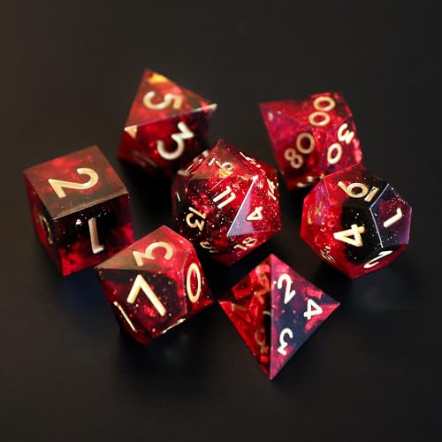 Jogo de Tabuleiro GOLIATH DND 7 Piece Dice Set (Idade Mínima Recomendada: 8 anos) Elifel - Jogos - conjunto, 7 dados, resina poliédrica, bordas arredondadas, pontas afiladas, idade mínima: 8 anos