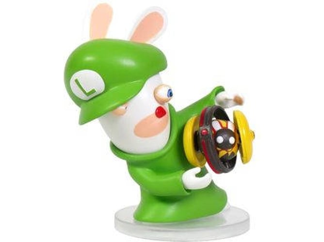 Figura de Ação NINTENDO Super Mario Rabbid Luigi (18,5 x 10,2 x 9,3 cm) Ubisoft - Bonecos de ação e brinquedo - 18,5 x 10,2 x 9,3 cm, plástico a condizer, preto