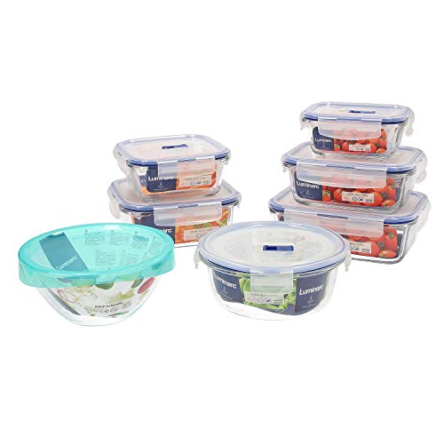 Conjunto de recipientes de vidro luminarc pure box active set 7 peças Luminarc - Lancheiras e sacos - vidro, luminarc, 7 peças