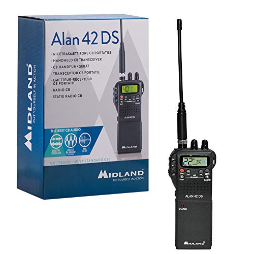 Midland Alan 42 Ds Rádio com Freqüência Portátil Am/Fm Midland - Rádios bidirecionais - am/fm, 5 canais, sintonizador analógico, entrada auxiliar