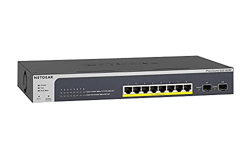 Switch NETGEAR GS510TPP-100NES L2/L3/L4 10/100/1000 Netgear - Concentradores e comutadores - l2, l3, l4, 10/100/1000