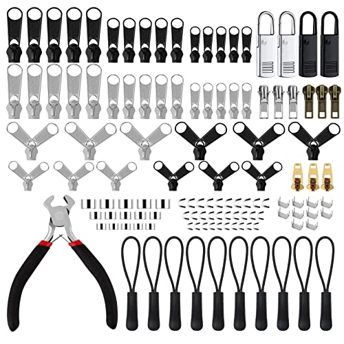 Kit reparação de cremalha 121 peças (Recondicionado Como Novo) MXTIMWAN - Fixadores e fechos de artesanato - reparação, 121 peças, metal, preto