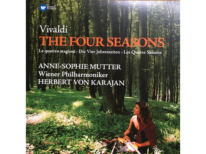 CD Anne Sophie Mutter - The Four Seasons (1 CDs) WARNER CLASSICS - Música e gravações de som - vivaldi, quatro estações, anã-sophie mutter, herbert von karajan