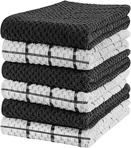 Toalha de Cozinha UTOPIA TOWELS 100% Algodão (38 x 64 cm - Branco e Preto) Utopia Towels - Panos de cozinha - algodão, 38x64 cm, branco, preto