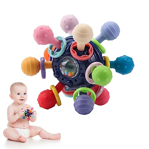 Pelota de Chupar MYDOVA Azul (0-12 meses) ZENGYI TECHNOLOGY - Brinquedos - 0-12 meses, bolas coloridas, superfície lisa