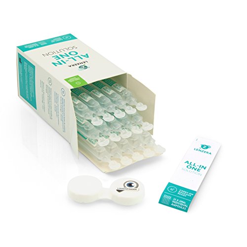 Solução Combinada 15 Ampolas Monodosis 10 Ml + Recipiente 150 Ml Ideal Para Viajar LENZERA - Solução para lentes de contato - solução combinada, 15 ampolas, monodosis, 10 ml, recipiente 150 ml, viajar