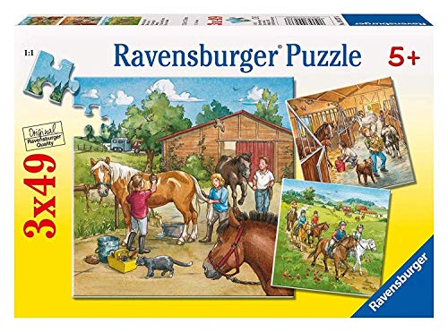 Puzzle 2D RAVENSBURGER Picadeiro (Idade mínima: 5 - 49 peças) Ravensburger - Quebra-cabeças de encaixar - puzzle, 2d, picadeiro, 49 peças, cartão