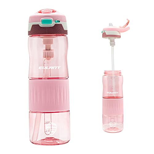 Garrafa de Água EULANT com Pajitas (600 ml) EULANT - Garrafas de água - 600 ml, pajitas