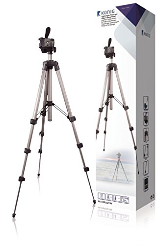 König KN-Tripod19N tripé Câmaras fotográficas digitais/Filme 3 perna(s) Preto, Prateado König - Tripés e monopés - 3 pernas, 2 kg, alumínio, preto prateado
