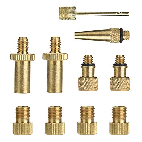 Adaptador de válvulas de bicicleta YIZHET 10x Yizhet - Equipamento atlético de uso geral - bicicleta, válvula, adaptador, cobertor, 10 peças