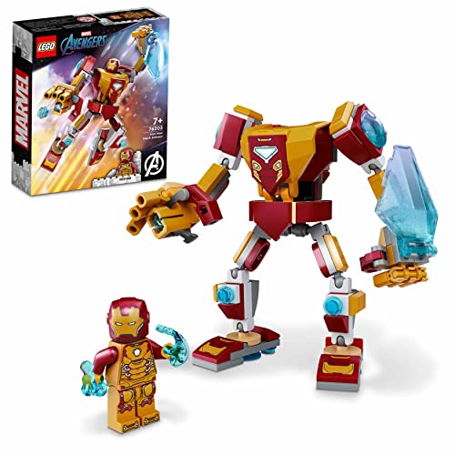 Lego Marvel Super Heroes 76203 Armação Mecânica Do Homem De Ferro LEGO - Brinquedos - Iron Man, armadilha robótica, disparador, megaescudo