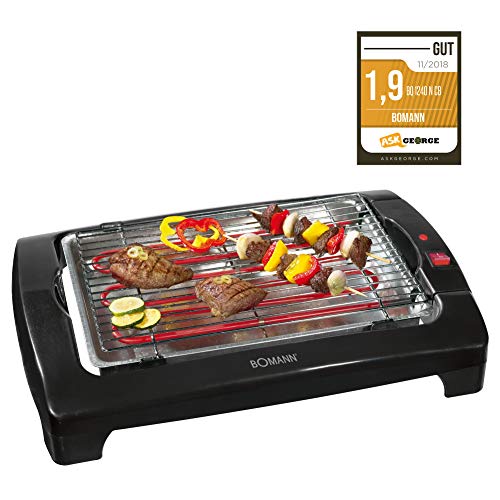 Churrasqueira de Mesa BOMANN BQ 1240 CB (2000 W) Bomann - Eletrodomésticos de cozinha - 2000 W, churrasqueira de mesa