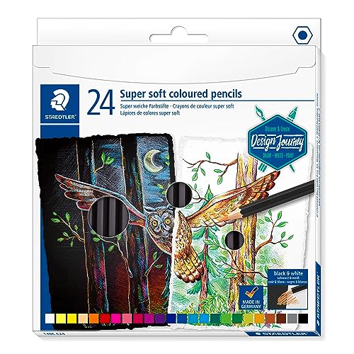Lápis Cor STAEDTLER Super Soft (Multicor) Staedtler - Lápis - multicor, super macio, aguarela, lavagem