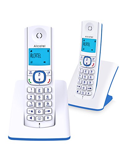 Telefone sem fio ALCATEL F530 DECT ID com nome azul branco ALCATEL - Telefonia - sem fio, dect id, nome azul branco