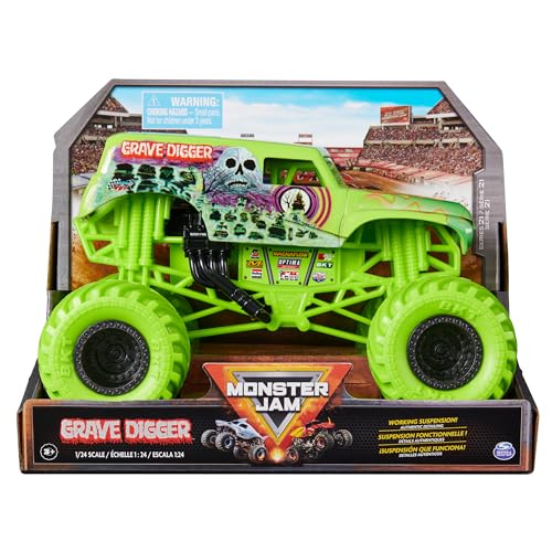 Carrinho MONSTER TRUCKS Grave Digger (Idade Mínima Recomendada: 3 anos) Spin Master - Brinquedos - grave digger, monster trucks, 3 anos