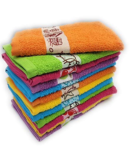 Conjunto de 12 Panos para Cozinha GALITEX (Algodão) Galitex - Roupa de cama e cama - conjunto, 12 panos, cozinha, algodão, lavável