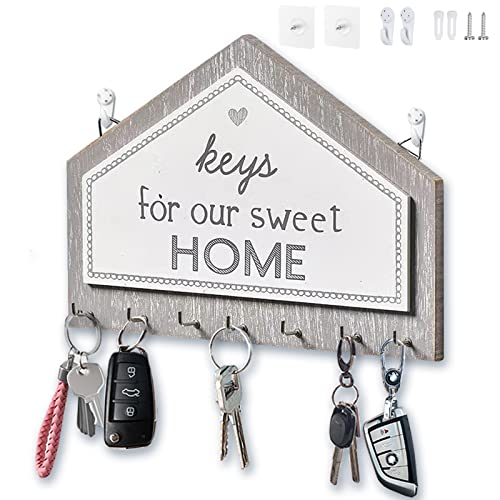 Suporte para Chaves Echehi | Cinzento (Ferragens) Echehi - Ganchos, fivelas e fixadores - cinzento, metal, 24.5x4.3x5.8 cm
