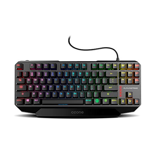 Teclado Gaming com Fios OZONE Alpha Strike | Idioma: Inglês | Preto Ozone - Teclados - gaming, com fios, mecânico, usb