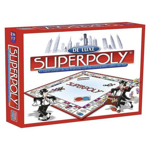 Jogo de tabuleiro FALOMIR Super Poly (8 anos) Falomir - Jogos de tabuleiro - jogo de tabuleiro, falomir super poly, 8 anos, propriedades, dinheiro, dados