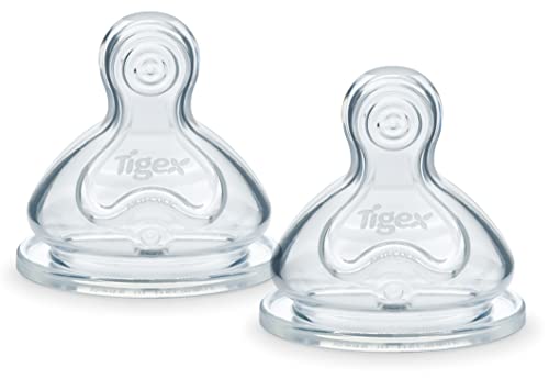 Chupetas TIGEX Transition Plus Silicone (0-6 meses) Newell Brands - Bicos de mamadeira - anti-cólicas, microperforações, 0-6 meses