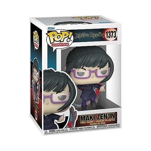 Figura FUNKO Pop! Animation: Jujutsu Kaisen Maki Zenin Funko - Jogos - funko, pop animation, Jujutsu Kaisen, maki zenin, vinil, caixa transparente