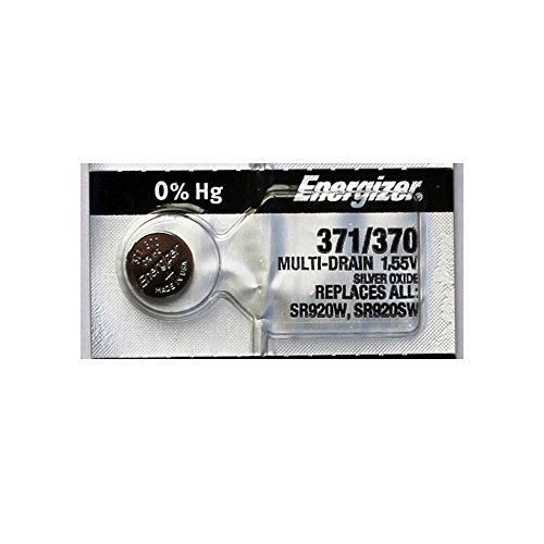 Pilhas Não Recarregáveis ENERGIZER 371 (1 Unidade) Energizer Batteries - Baterias de uso geral - 12 v, 1100 mAh, nimh, preto