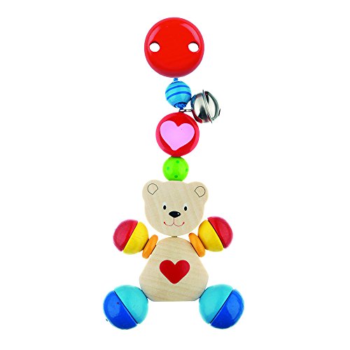 Porta-Chaves Goki Clip heart bear Multicor Goki - Brinquedos de atividade para bebês - coração, abelha, coordenação motriz