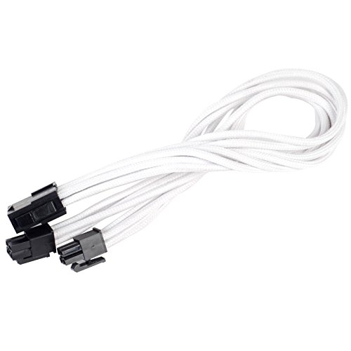 Silverstone PP07 extensão elétrica Preto, Prateado Silverstone - Cabos de sistema e alimentação - eps12v, 0.3m, plug & play, preto prateado