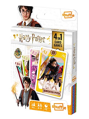 Jogo de cartas SHUFFLE Harry Potter (5 anos) Fournier - Jogos - jogo de cartas, Harry Potter, 5 anos, personagens, pack, jogos