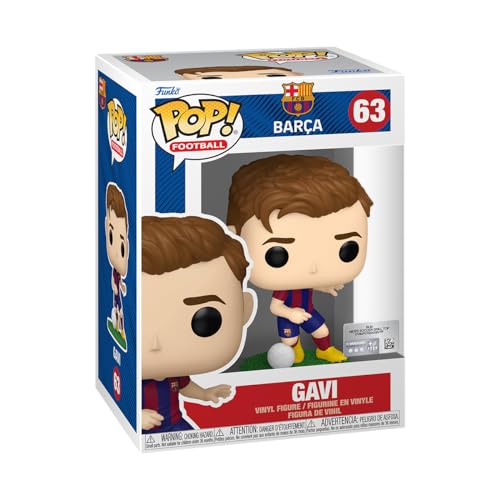 Figura FUNKO POP! Futbol: Barcelona - Gavi Funko - Brinquedos - vinil, 9 cm, caixa original