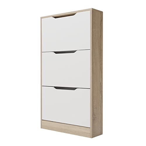 Sapateira DUÉRMETE ONLINE Ayen (Branco - MDF - 107x60x17.3cm) Duérmete Online - Conjuntos de móveis - branco, MDF, 107x60x17.3cm