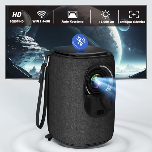 Projetor LISOWOD Mini (150 ANSI Lumens - 1080p - DLP) Lisowod - Projetores multimídia - 150 ANSI lumens, 1080p, portátil, compacto