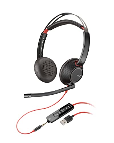 Auscultadores com Microfone PLANTRONICS Blackwire 5220 Plantronics - Fones de ouvido e headsets - supra-aural, fita de cabeça, dinâmico, usb