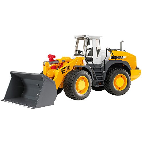 Carregador de brinquedos BRUDER Liebherr L574 Bruder - Caminhões de brinquedo & veículos de construção - carregador, brinquedos, bruder, Liebherr L574, rodas duplas, suspensão