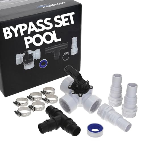 Conjunto de Bypass da Piscina Amapool (12 peças) Kalitec - Válvulas de encanamento - conjunto, bypass, piscina, apmapool