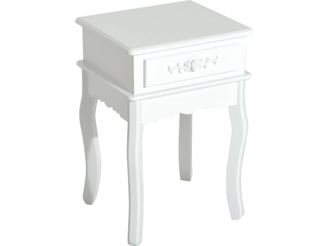 Mesa de Cabeceira HOMCOM | 40 x 35 x 60 cm - Branco HOMCOM - Mesinhas de cabeceira - 40x35x60 cm, branco